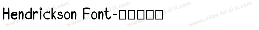 Hendrickson Font字体转换